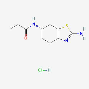 molecular formula C10H16ClN3OS B14910190 (S)-N-(2-Amino-4,5,6,7-tetrahydrobenzo[d]thiazol-6-yl)propionamide hydrochloride 