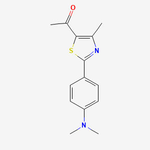 1-(2-(4-(Dimethylamino)phenyl)-4-methylthiazol-5-yl)ethan-1-one