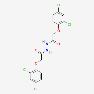 molecular formula C16H12Cl4N2O4 B14910195 2-(2,4-dichlorophenoxy)-N'-[(2,4-dichlorophenoxy)acetyl]acetohydrazide 