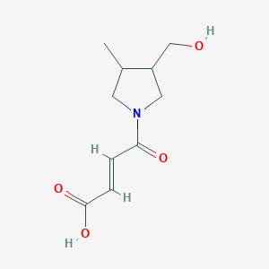 (E)-4-(3-(hydroxymethyl)-4-methylpyrrolidin-1-yl)-4-oxobut-2-enoic acid