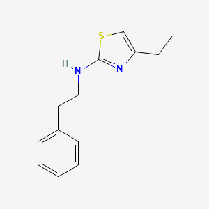 molecular formula C13H16N2S B14910205 4-Ethyl-N-phenethylthiazol-2-amine 