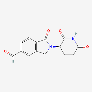 (R)-2-(2,6-Dioxopiperidin-3-yl)-1-oxoisoindoline-5-carbaldehyde