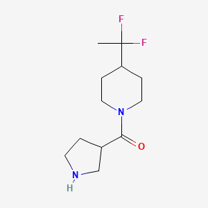 molecular formula C12H20F2N2O B1491021 (4-(1,1-二氟乙基)哌啶-1-基)(吡咯烷-3-基)甲酮 CAS No. 2098124-19-5