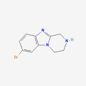 molecular formula C10H10BrN3 B14910211 7-Bromo-1,2,3,4-tetrahydrobenzo[4,5]imidazo[1,2-a]pyrazine 