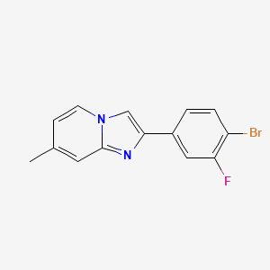 2-(4-bromo-3-fluorophenyl)-7-methylimidazo[1,2-a]pyridine