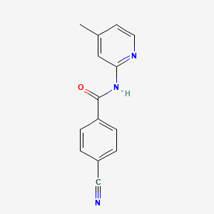 4-cyano-N-(4-methylpyridin-2-yl)benzamide