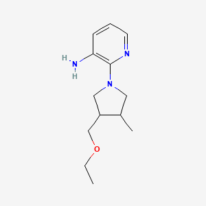 2-(3-(Ethoxymethyl)-4-methylpyrrolidin-1-yl)pyridin-3-amine