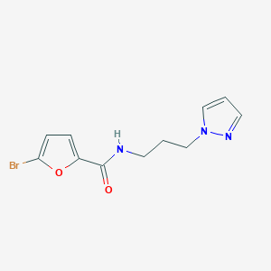 n-(3-(1h-Pyrazol-1-yl)propyl)-5-bromofuran-2-carboxamide