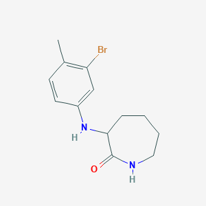 molecular formula C13H17BrN2O B14910243 3-((3-Bromo-4-methylphenyl)amino)azepan-2-one 