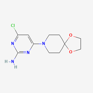 4-Chloro-6-(1,4-dioxa-8-azaspiro[4.5]decan-8-yl)pyrimidin-2-amine