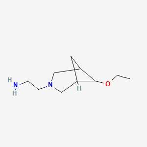 molecular formula C10H20N2O B1491027 2-(6-Ethoxy-3-azabicyclo[3.1.1]heptan-3-yl)ethan-1-amine CAS No. 2098102-88-4