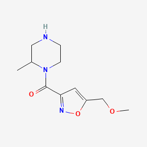 (5-(Methoxymethyl)isoxazol-3-yl)(2-methylpiperazin-1-yl)methanone