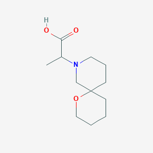 molecular formula C12H21NO3 B1491029 2-(1-Oxa-8-azaspiro[5.5]undecan-8-yl)propanoic acid CAS No. 2097949-85-2