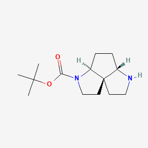 molecular formula C14H24N2O2 B14910292 tert-butyl (1R,5S,8S)-4,9-diazatricyclo[6.3.0.01,5]undecane-4-carboxylate 