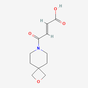 molecular formula C11H15NO4 B1491030 (E)-4-氧代-4-(2-氧杂-7-氮杂螺[3.5]壬-7-基)丁-2-烯酸 CAS No. 2089550-31-0