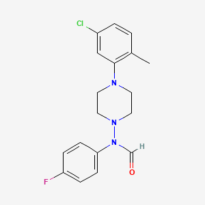 N-(4-(5-chloro-2-methylphenyl)piperazin-1-yl)-N-(4-fluorophenyl)formamide