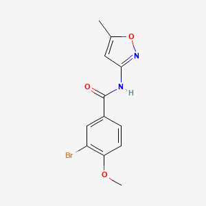 molecular formula C12H11BrN2O3 B14910309 3-Bromo-4-methoxy-N-(5-methylisoxazol-3-yl)benzamide 