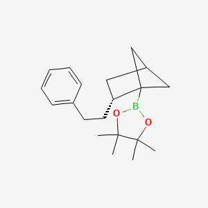 (R)-4,4,5,5-Tetramethyl-2-(2-phenethylbicyclo[2.1.1]hexan-1-yl)-1,3,2-dioxaborolane