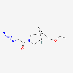 molecular formula C10H16N4O2 B1491038 2-Azido-1-(6-ethoxy-3-azabicyclo[3.1.1]heptan-3-yl)ethan-1-one CAS No. 2098032-58-5