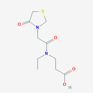 molecular formula C10H16N2O4S B14910391 3-(n-Ethyl-2-(4-oxothiazolidin-3-yl)acetamido)propanoic acid 