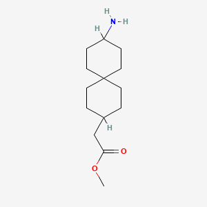 Methyl 2-(9-aminospiro[5.5]undecan-3-yl)acetate