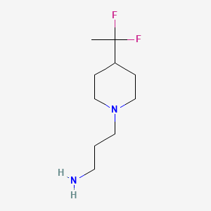 3-(4-(1,1-Difluoroethyl)piperidin-1-yl)propan-1-amine
