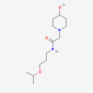 2-(4-Hydroxypiperidin-1-YL)-N-(3-isopropoxypropyl)acetamide