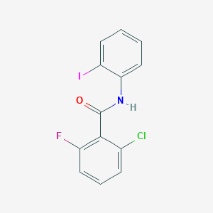 molecular formula C13H8ClFINO B14910406 2-chloro-6-fluoro-N-(2-iodophenyl)benzamide 