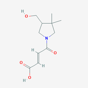 (E)-4-(4-(hydroxymethyl)-3,3-dimethylpyrrolidin-1-yl)-4-oxobut-2-enoic acid