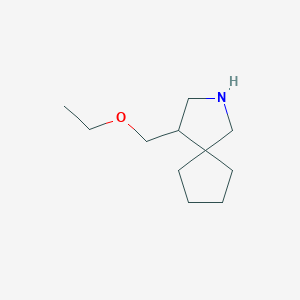 molecular formula C11H21NO B1491043 4-(乙氧甲基)-2-氮杂螺[4.4]壬烷 CAS No. 2090268-27-0