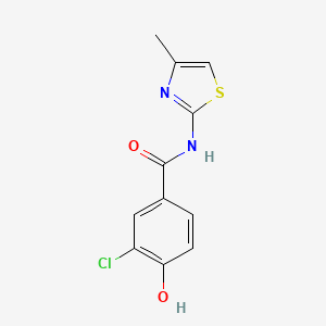 3-Chloro-4-hydroxy-N-(4-methylthiazol-2-yl)benzamide