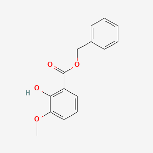 molecular formula C15H14O4 B14910446 Benzyl 2-hydroxy-3-methoxybenzoate 