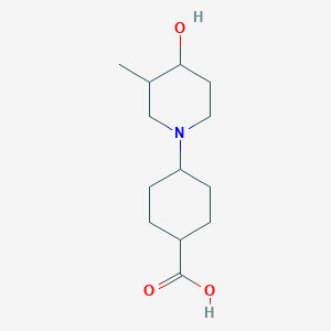 molecular formula C13H23NO3 B1491045 4-(4-Hydroxy-3-methylpiperidin-1-yl)cyclohexane-1-carboxylic acid CAS No. 2097997-91-4