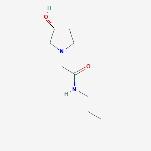 molecular formula C10H20N2O2 B14910468 (R)-N-Butyl-2-(3-hydroxypyrrolidin-1-yl)acetamide 