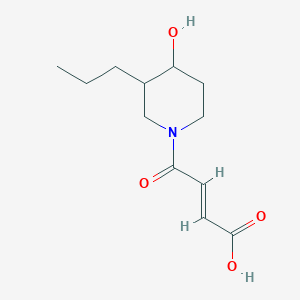 molecular formula C12H19NO4 B1491048 (E)-4-(4-hydroxy-3-propylpiperidin-1-yl)-4-oxobut-2-enoic acid CAS No. 2098154-94-8