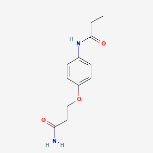 molecular formula C12H16N2O3 B14910486 n-(4-(3-Amino-3-oxopropoxy)phenyl)propionamide 