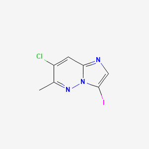 molecular formula C7H5ClIN3 B14910487 7-Chloro-3-iodo-6-methylimidazo[1,2-b]pyridazine 