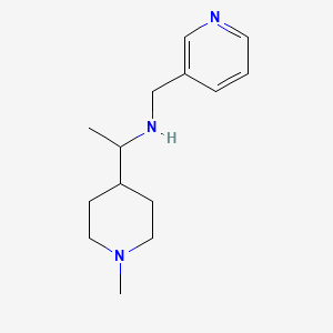 1-(1-Methylpiperidin-4-yl)-N-(pyridin-3-ylmethyl)ethan-1-amine