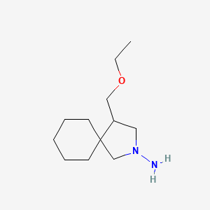 molecular formula C12H24N2O B1491050 4-(乙氧甲基)-2-氮杂螺[4.5]癸烷-2-胺 CAS No. 2098038-50-5