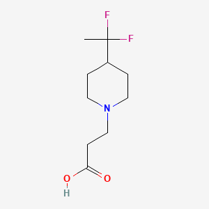 3-(4-(1,1-Difluoroethyl)piperidin-1-yl)propanoic acid