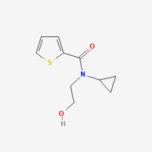 molecular formula C10H13NO2S B14910511 N-cyclopropyl-N-(2-hydroxyethyl)thiophene-2-carboxamide 