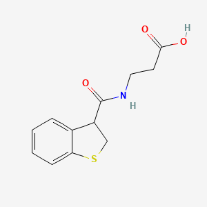 molecular formula C12H13NO3S B14910519 3-(2,3-Dihydrobenzo[b]thiophene-3-carboxamido)propanoic acid 