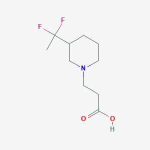 3-(3-(1,1-Difluoroethyl)piperidin-1-yl)propanoic acid