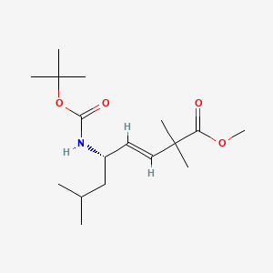 Methyl (S,E)-5-((tert-butoxycarbonyl)amino)-2,2,7-trimethyloct-3-enoate