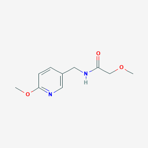 molecular formula C10H14N2O3 B14910556 2-Methoxy-N-((6-methoxypyridin-3-yl)methyl)acetamide 