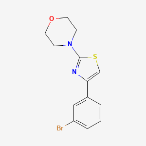 molecular formula C13H13BrN2OS B14910581 4-(4-(3-Bromophenyl)thiazol-2-yl)morpholine 