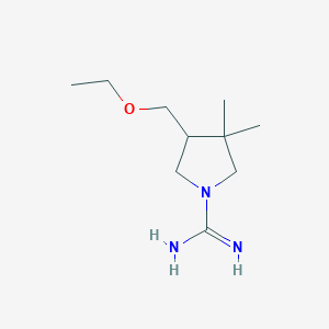molecular formula C10H21N3O B1491060 4-(Ethoxymethyl)-3,3-dimethylpyrrolidine-1-carboximidamide CAS No. 2098103-68-3