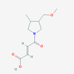 (E)-4-(3-(methoxymethyl)-4-methylpyrrolidin-1-yl)-4-oxobut-2-enoic acid