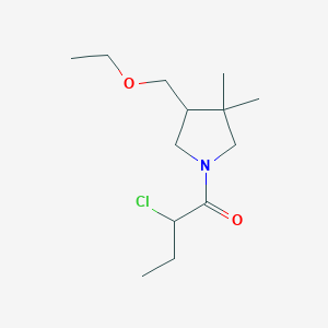 molecular formula C13H24ClNO2 B1491062 2-氯-1-(4-(乙氧甲基)-3,3-二甲基吡咯烷-1-基)丁-1-酮 CAS No. 2098037-41-1