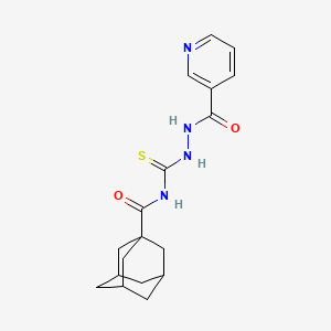 N-{[2-(3-pyridinylcarbonyl)hydrazino]carbonothioyl}-1-adamantanecarboxamide